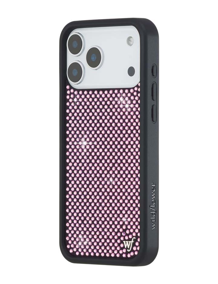 Pink Rhinestone iPhone Case Sparkle Protective Cover