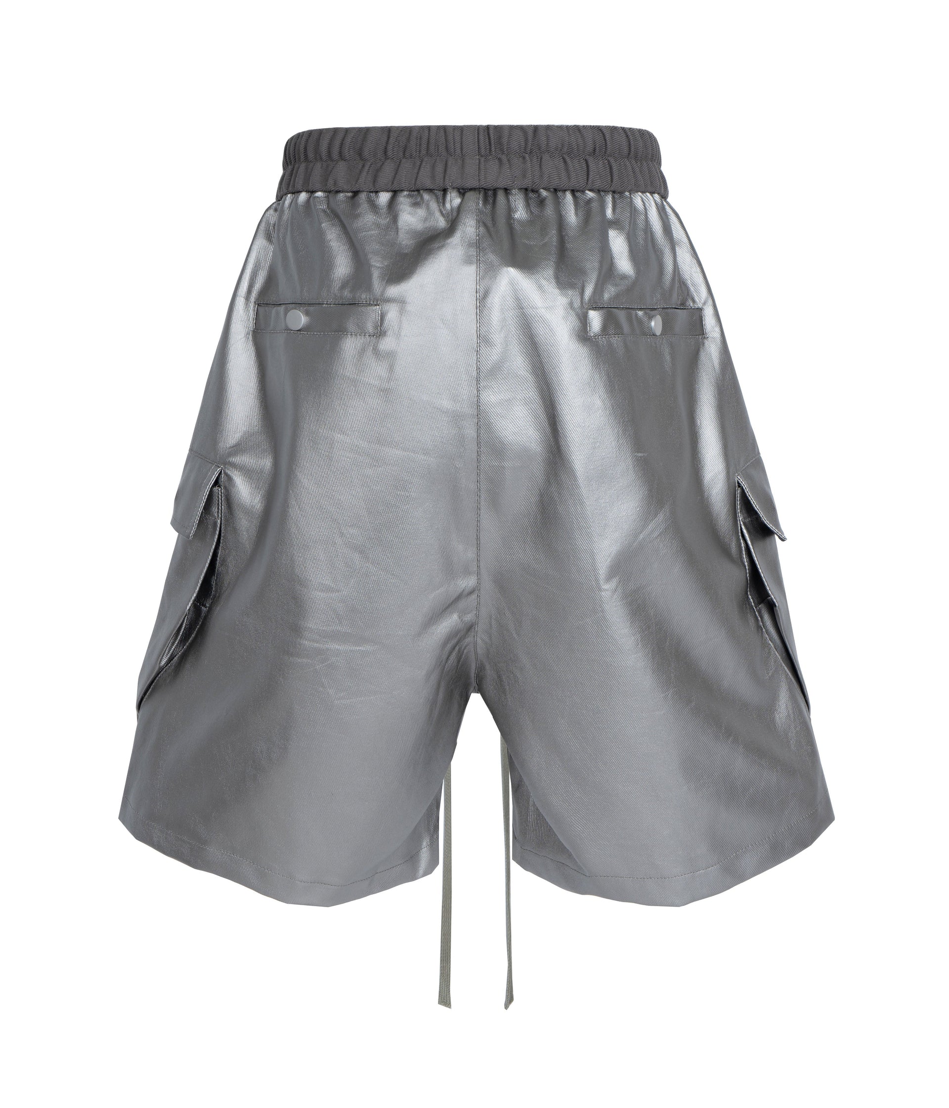 METALLIC SHINE CARGO SHORTS