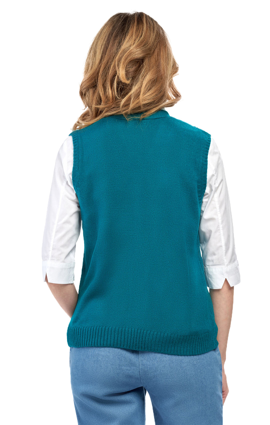 Women's Cable Knit Button Front Sweater Vest