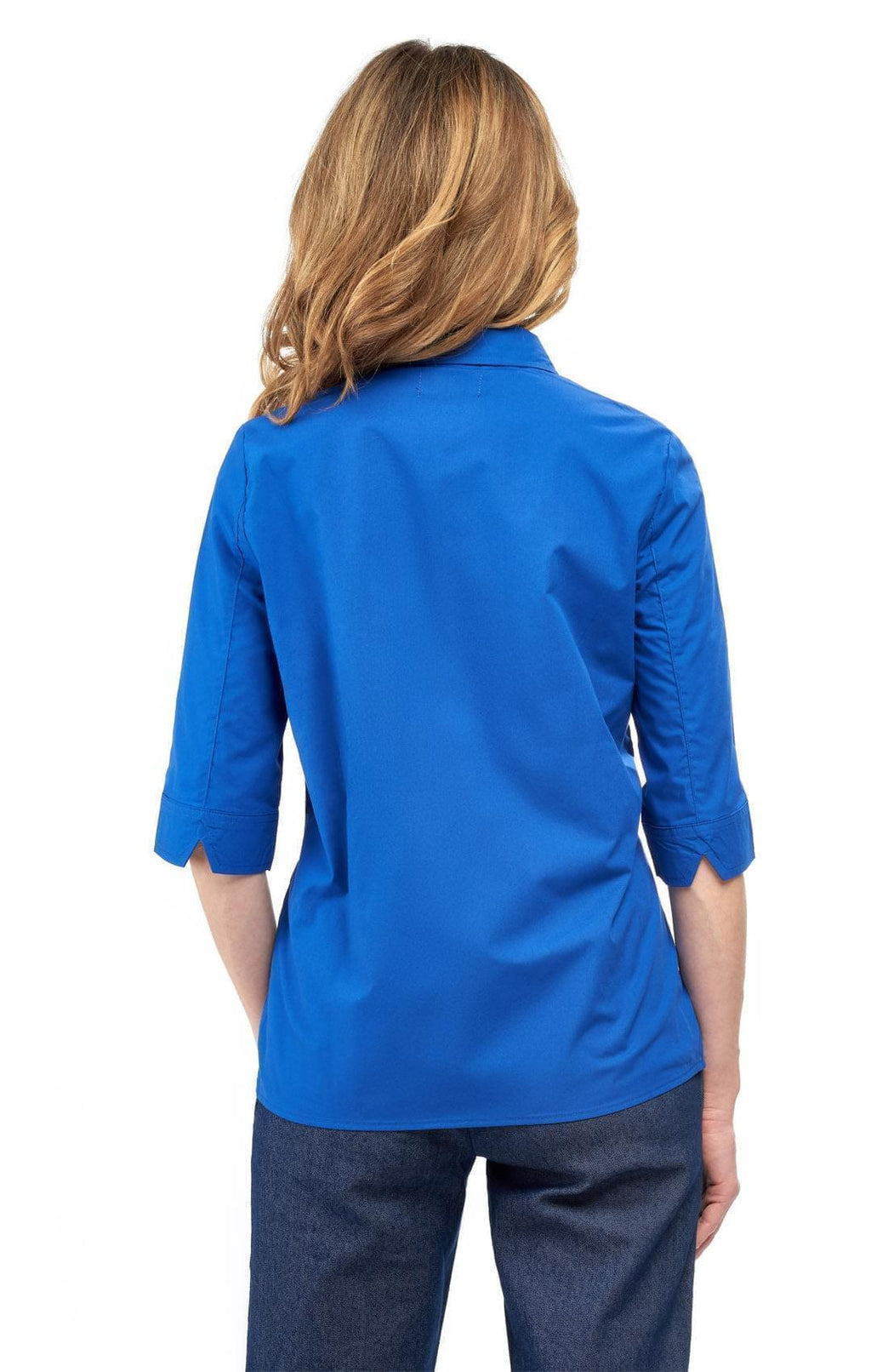 Women's 3/4 Sleeve Button-Down Camp Shirt Regular Fit