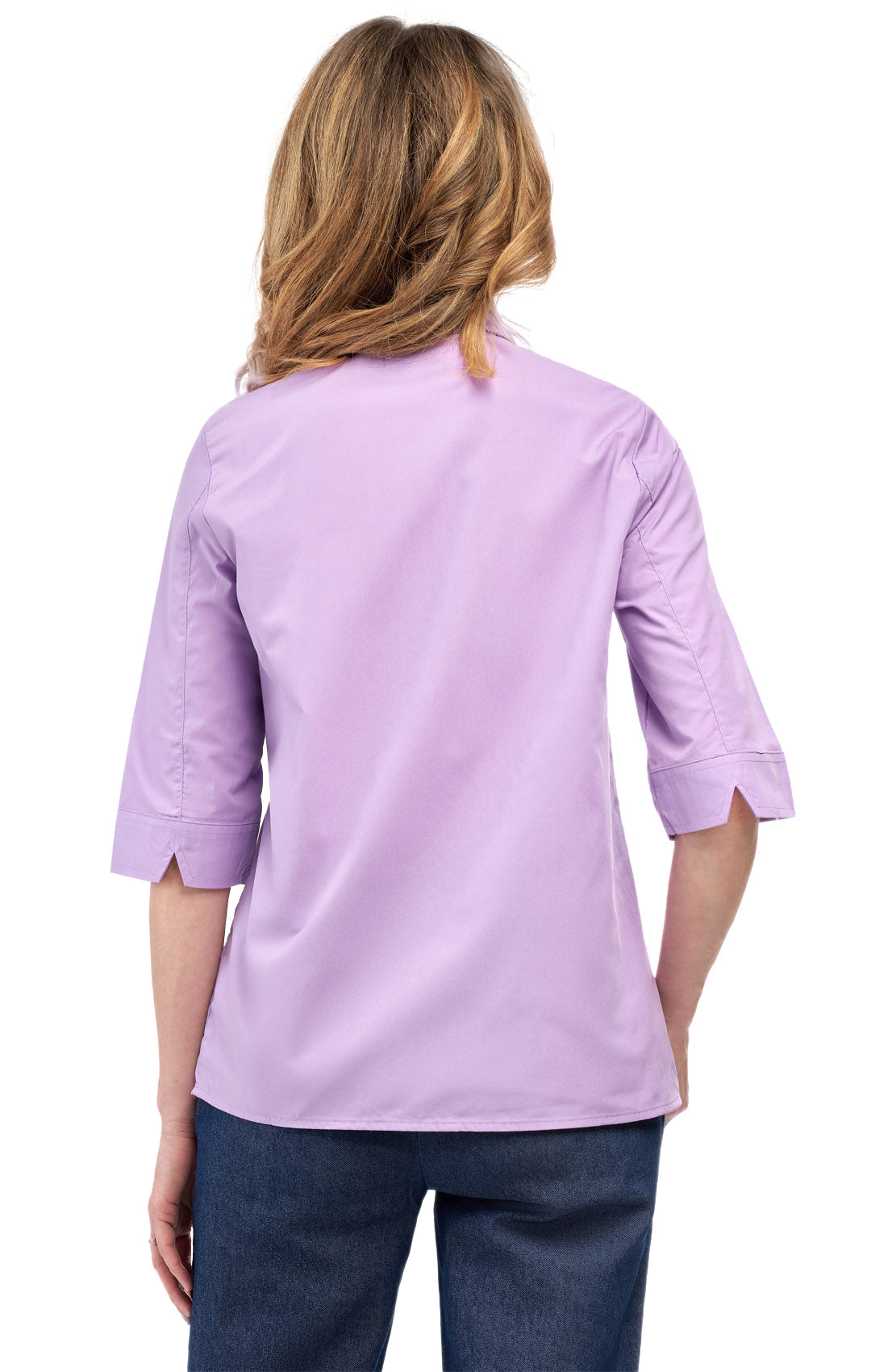 Women's 3/4 Sleeve Button-Down Camp Shirt Regular Fit