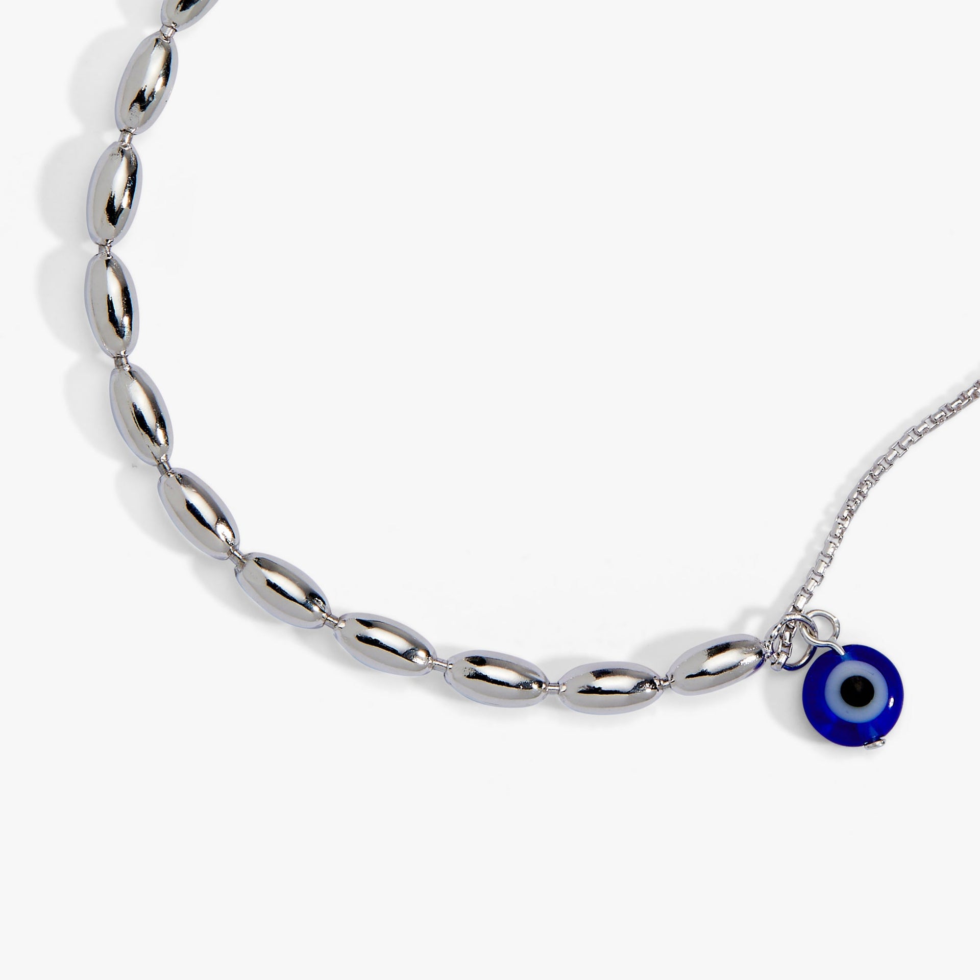 Evil Eye Pull Chain Bracelet - Adjustable Protection Amulet