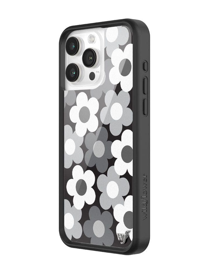 Priscilla iPhone Case Black and White Floral Protective Cover - Image 2