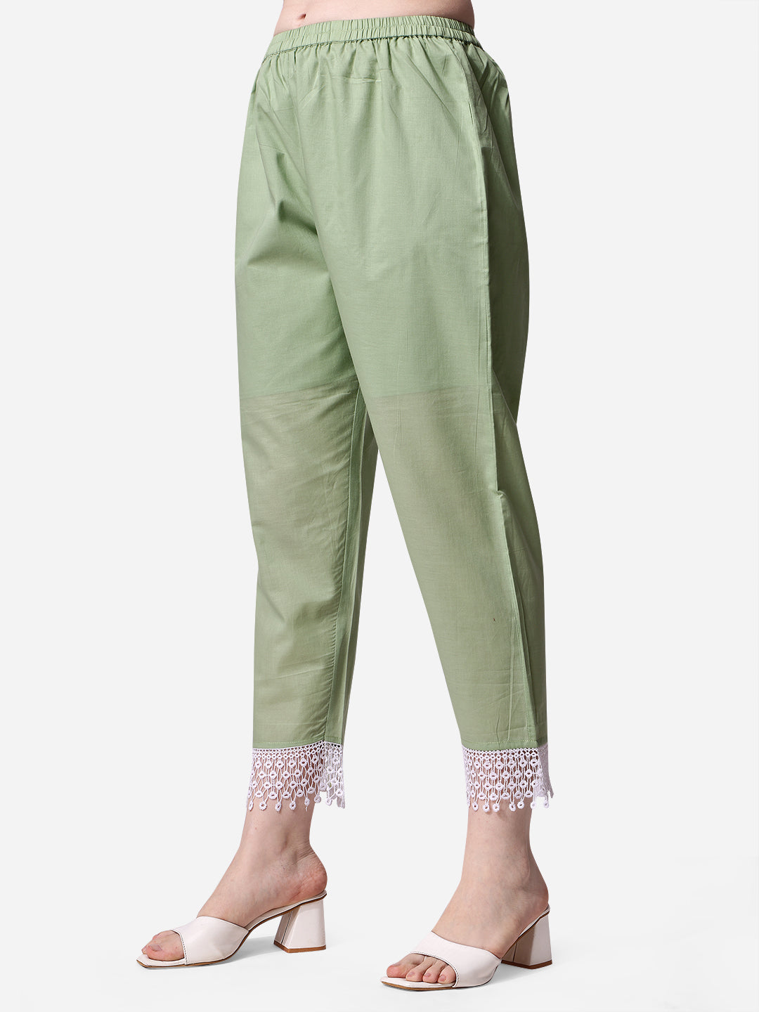 Multicolor Lucknawi Embroidered Kurta with Pant and Dupatta Set