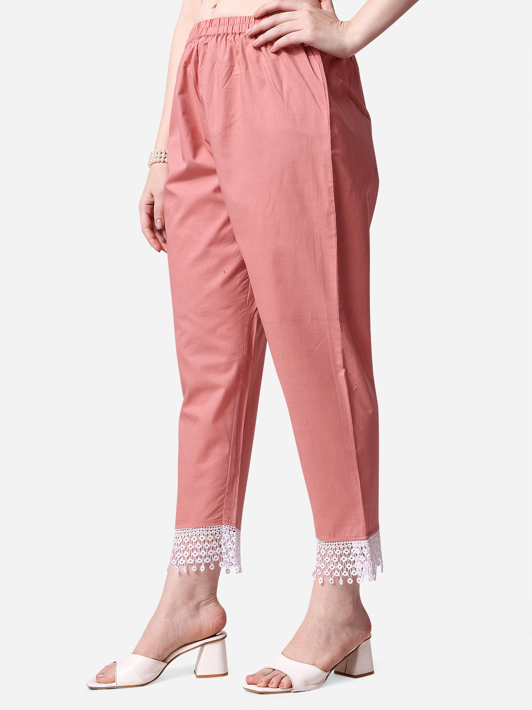 Multicolor Lucknawi Embroidered Kurta With Pant and Dupatta Set