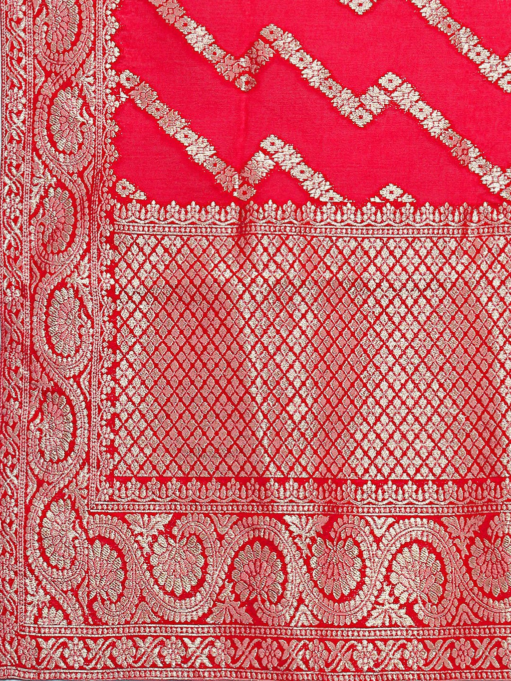 Hand Embroidered Rani Kurta Set with Banarasi Jacquard Dupatta
