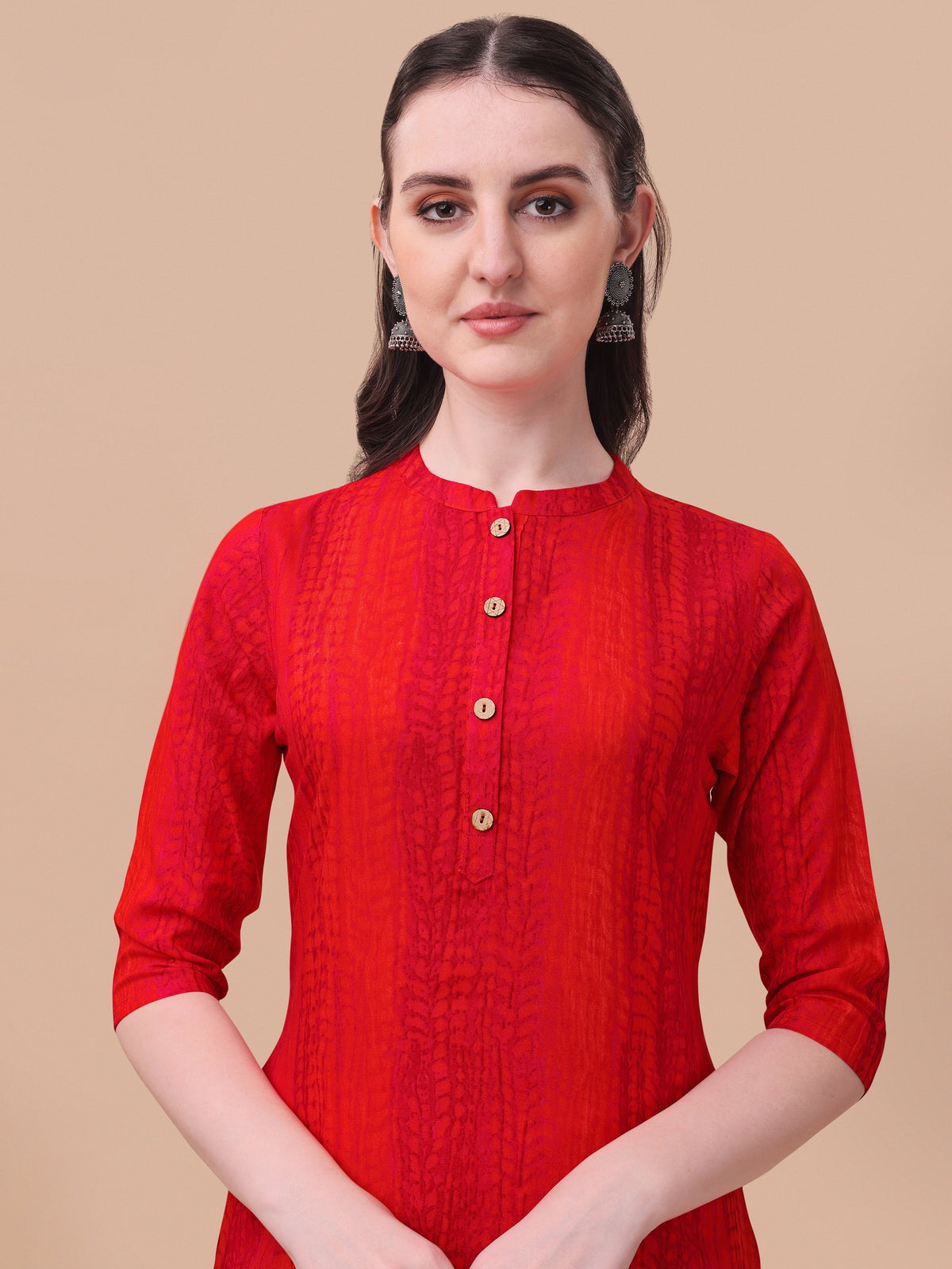 Shibori Printed Casual Wear Kurta for Women, Multicolor