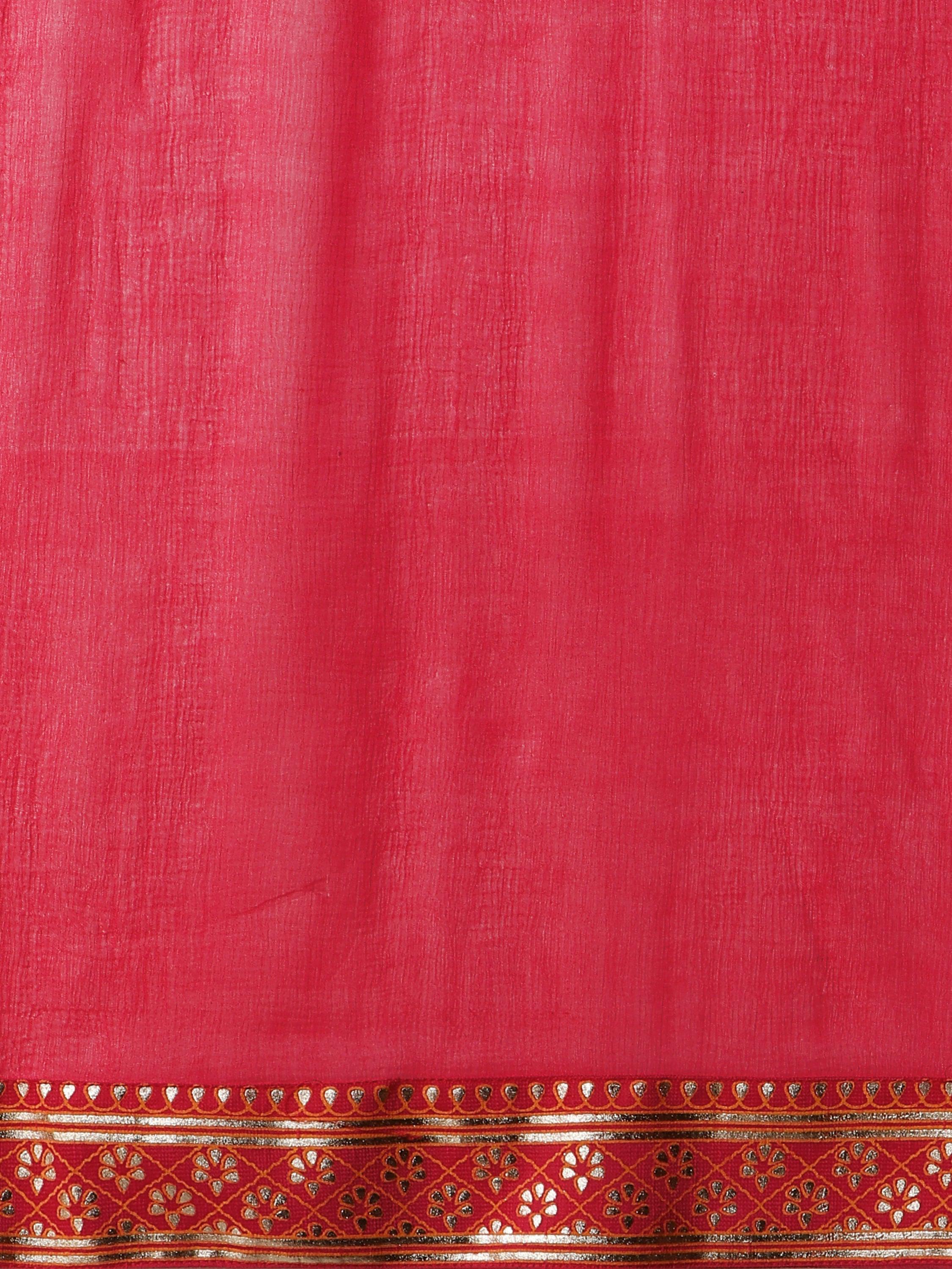Multicolor Printed Anarkali Kurta Set with Pant and Dupatta