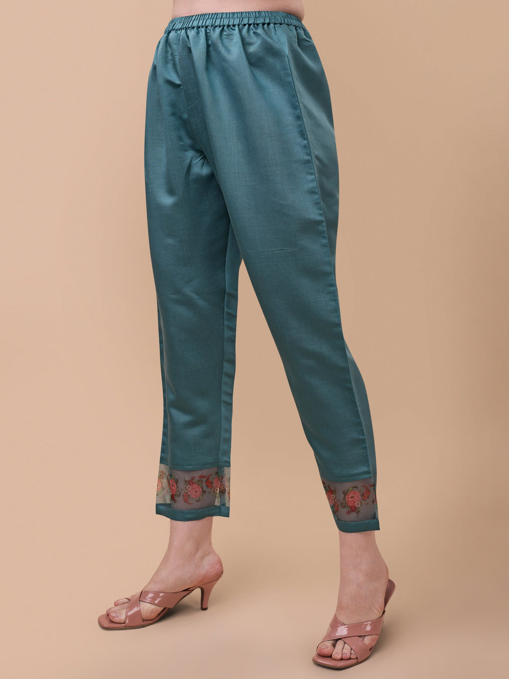Hand Embroidered Kurta Set with Organza Dupatta