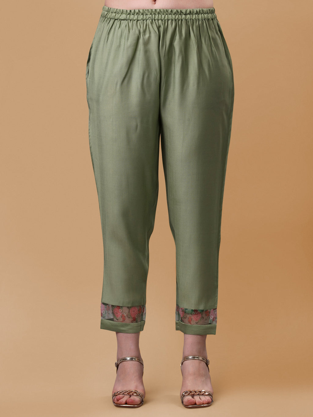 Hand Embroidered Multicolor Rayon Kurta Set with Printed Dupatta