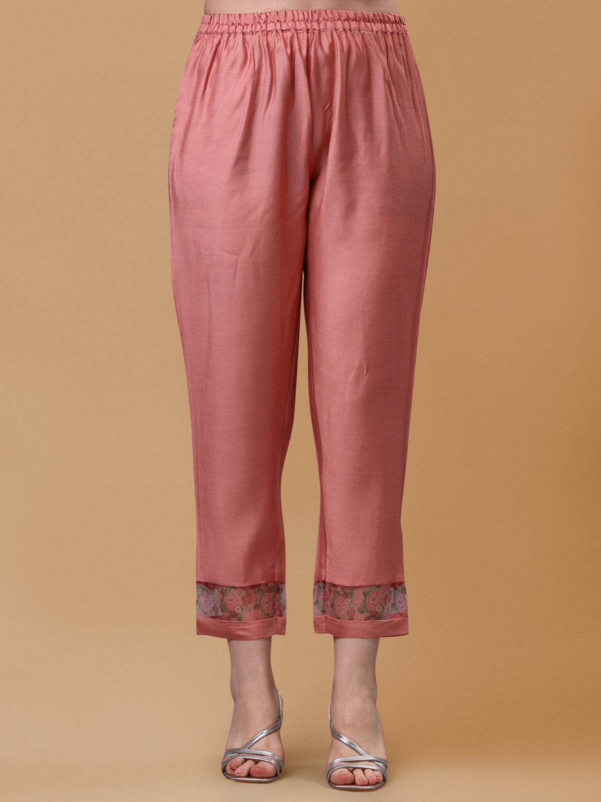 Multicolor Embroidered Rayon Kurta Set with Pant & Dupatta