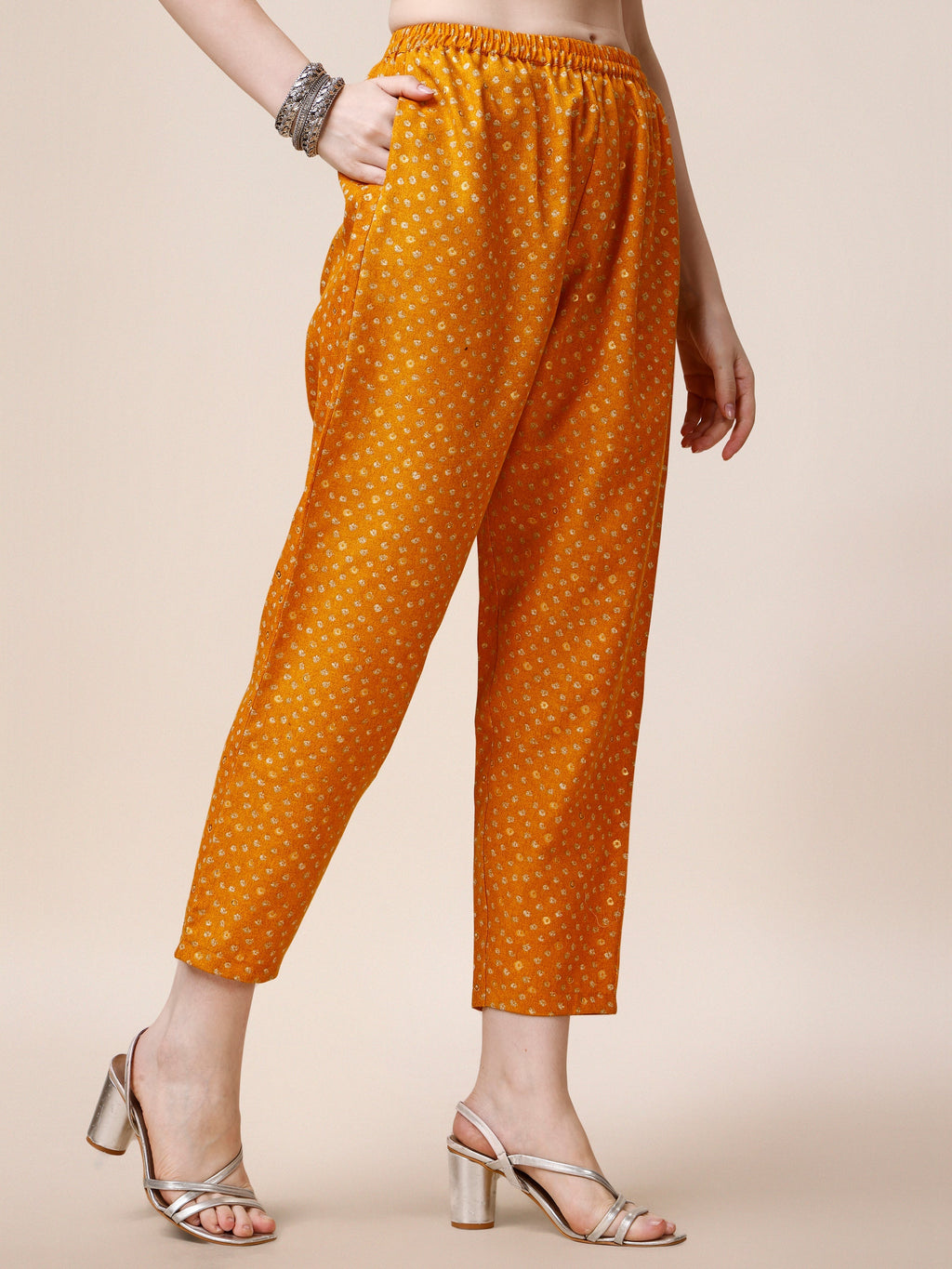Multicolor Embroidered Rayon Kurta Pant and Dupatta Set