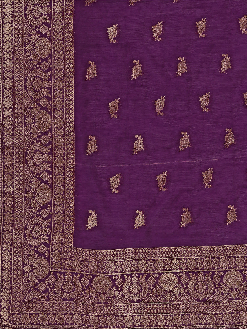 Multicolor Pure Muslin Jacquard Banarasi Kurta Set