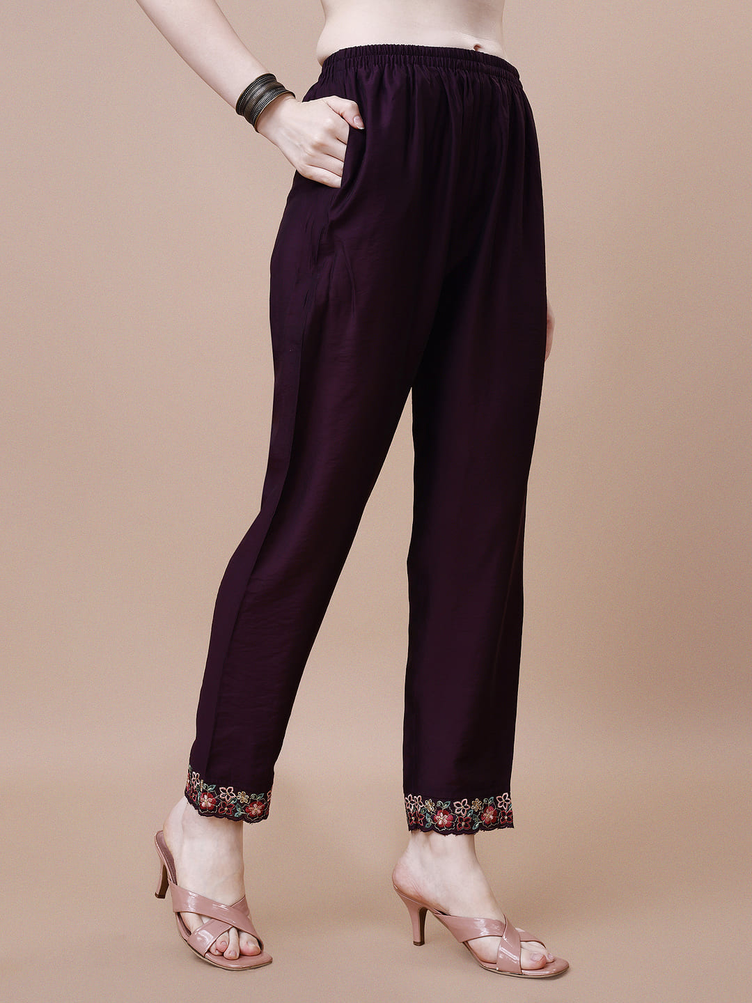 Premium Multicolor Alia Cut Embroidered Kurta Set with Dupatta