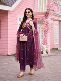 Multicolor Alia cut kurta set with hand embroidery and organza dupatta
