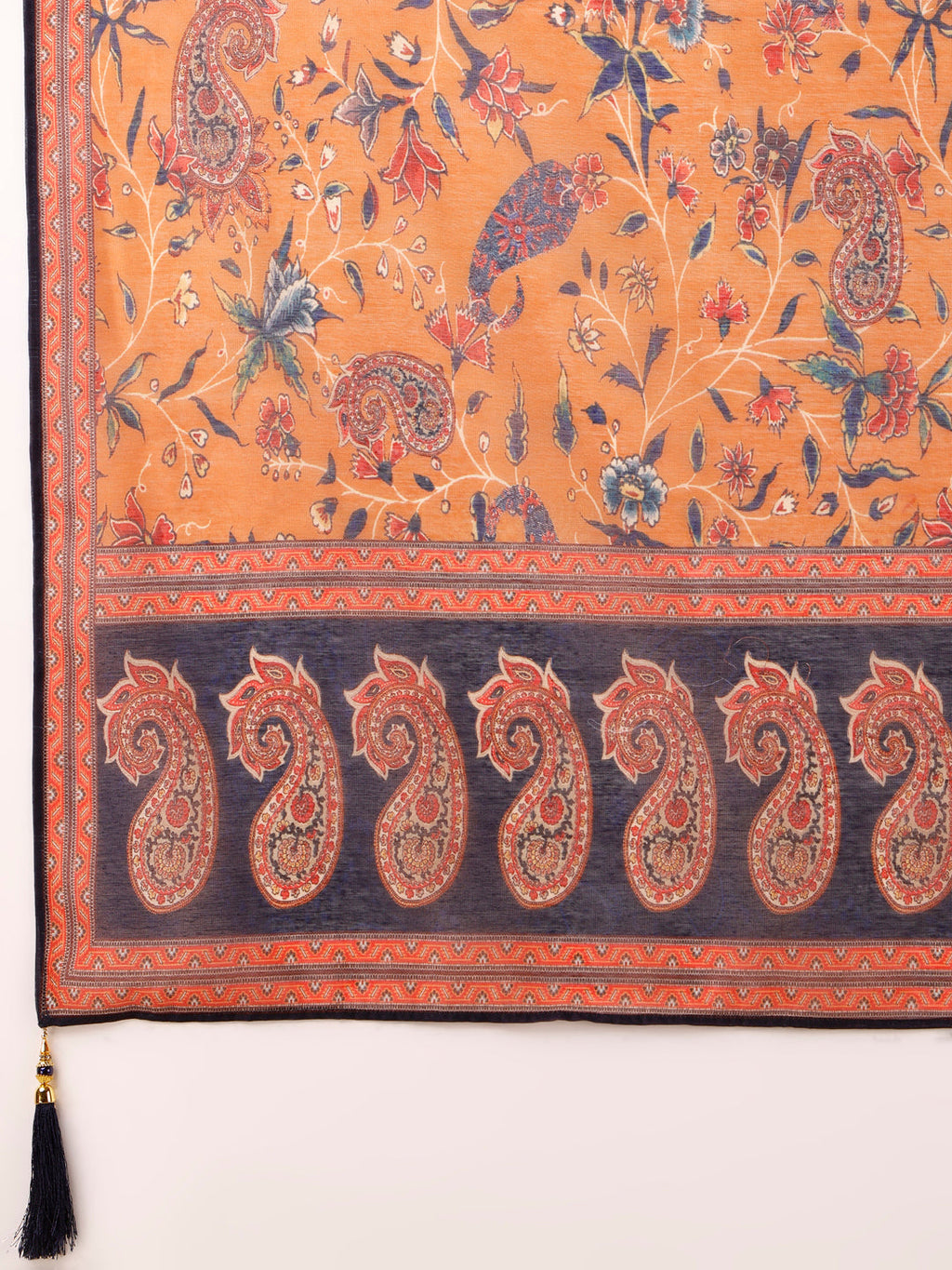 Ethnic Motif Printed & Embroidered Kurta Set with Pant and Dupatta