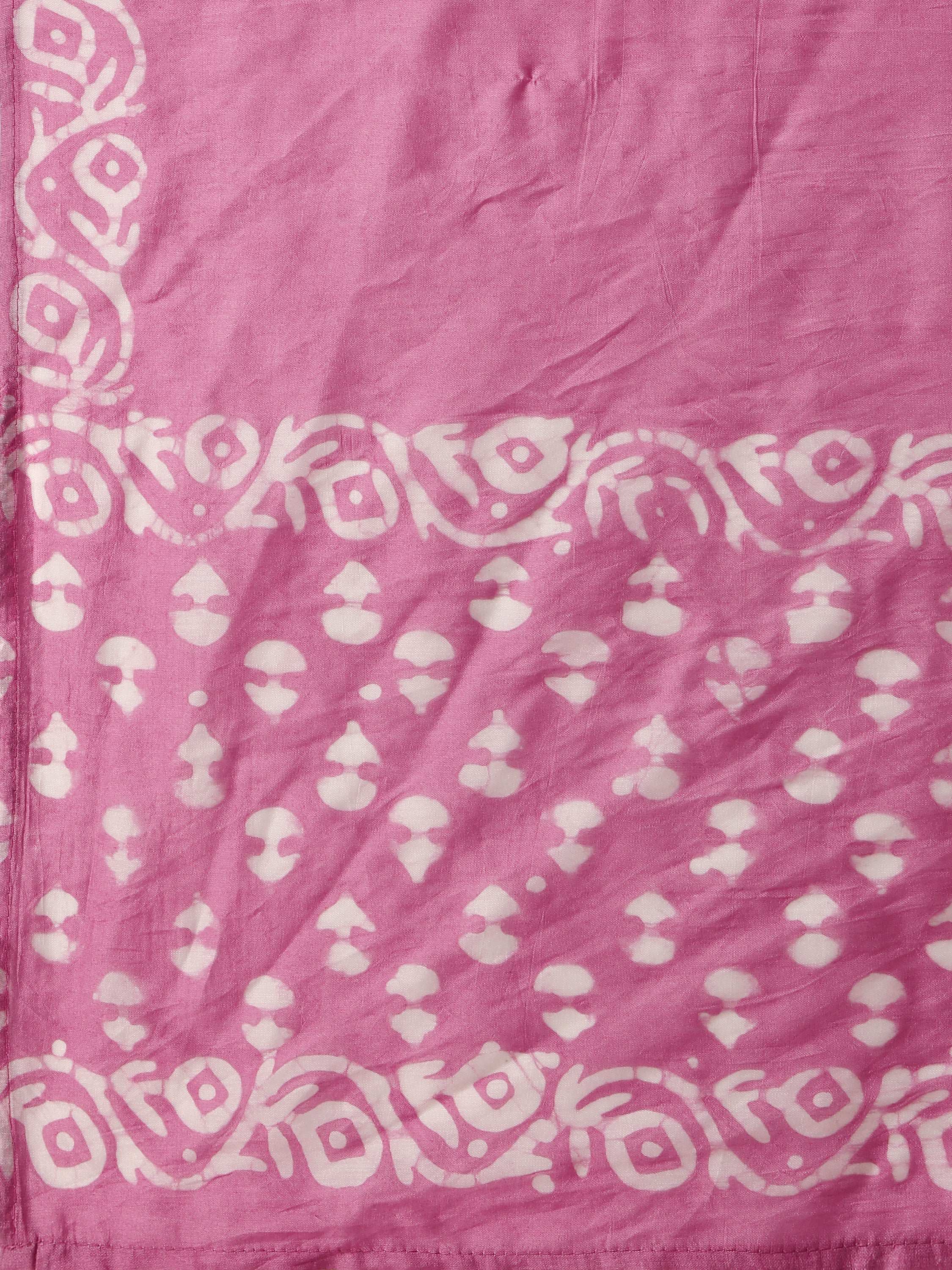Multicolor Embroidered & Printed Kurta Set with Pant and Dupatta