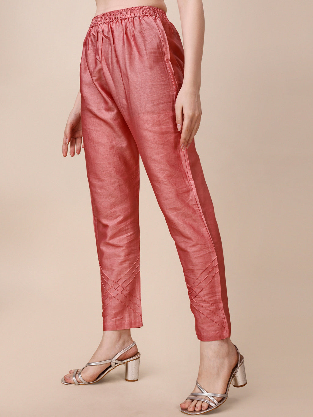 Hand Embroidered Kurta With Pant & Organza Dupatta, Multicolor - Hiral Fashion