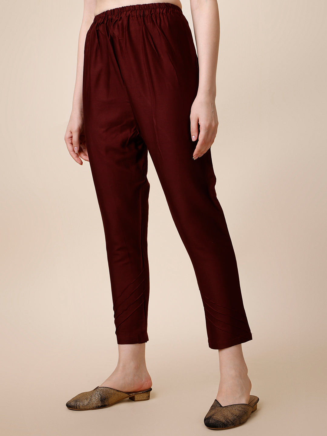 Embroidered Maroon Kurta With Pant And Dupatta Set, Multicolor - Hiral Fashion