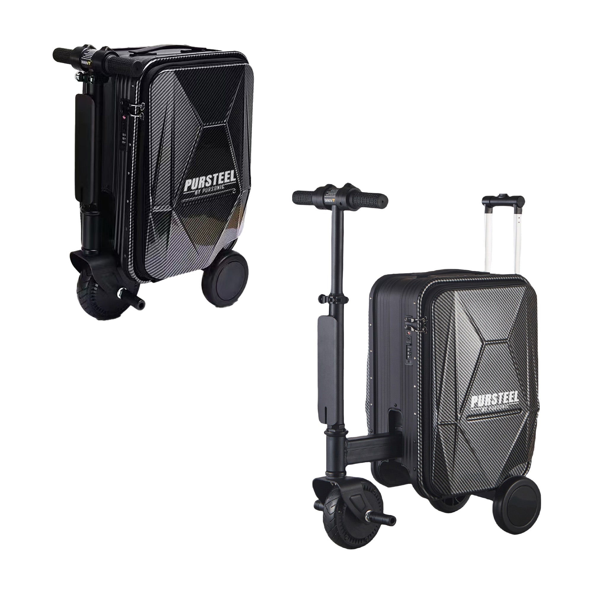 Smart Travel Bundle – Electric Scooter Luggage with Air Tag Tracking for Smooth, Safe Journeys