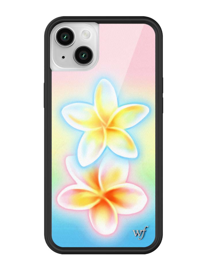 Pastel Plumeria Gradient iPhone Case with Floral Print - Image 37