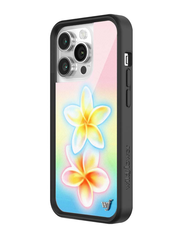 Pastel Plumeria Gradient iPhone Case with Floral Print - Image 36