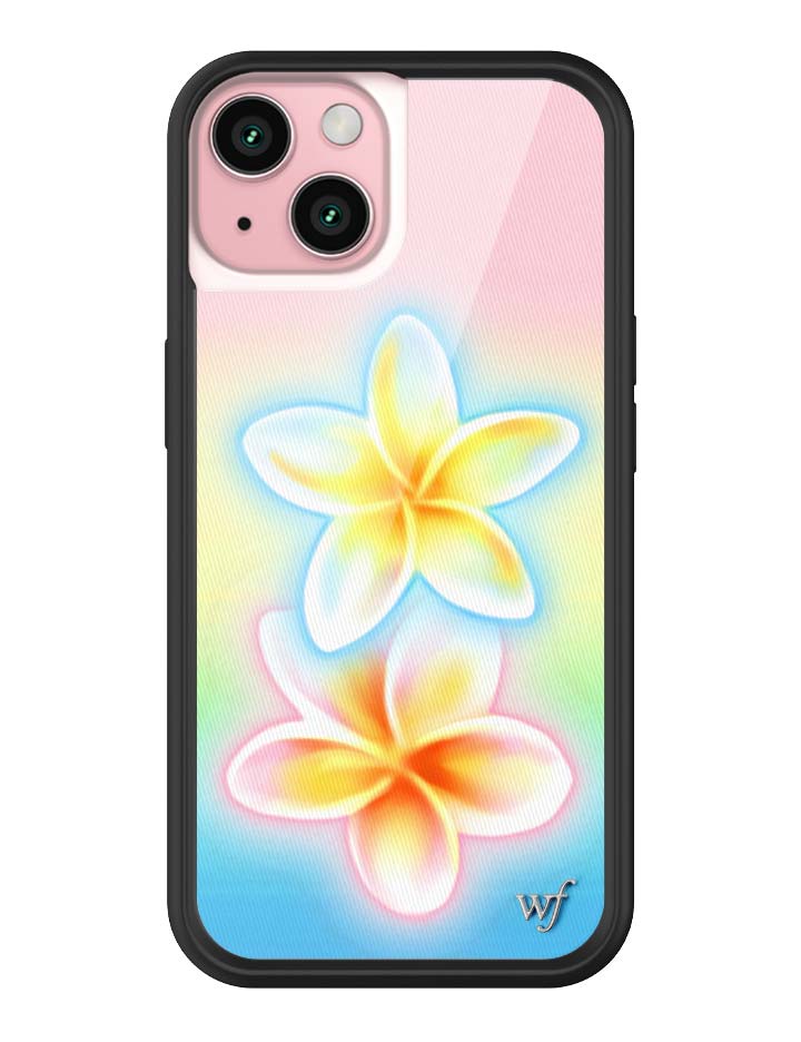 Pastel Plumeria Gradient iPhone Case with Floral Print - Image 31