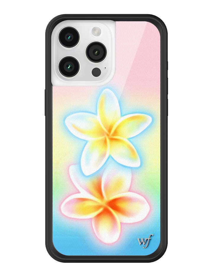 Pastel Plumeria Gradient iPhone Case with Floral Print - Image 25