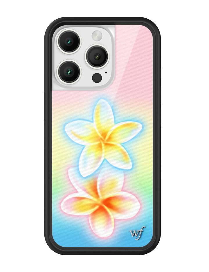 Pastel Plumeria Gradient iPhone Case with Floral Print - Image 19