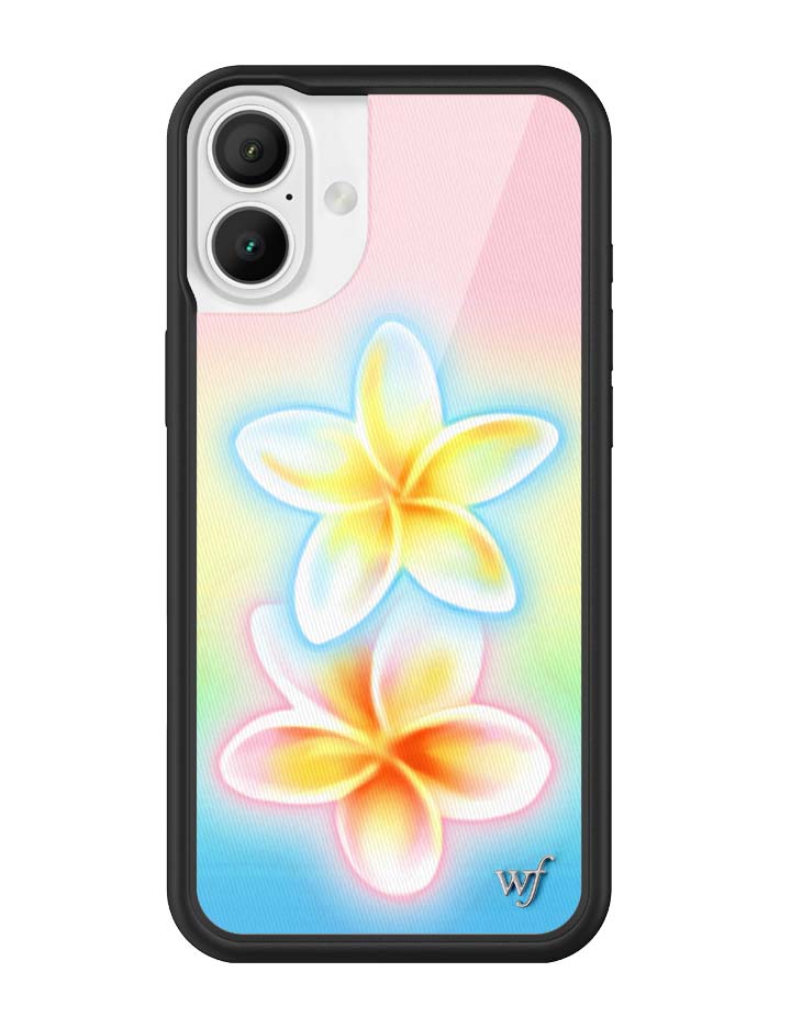 Pastel Plumeria Gradient iPhone Case with Floral Print - Image 17