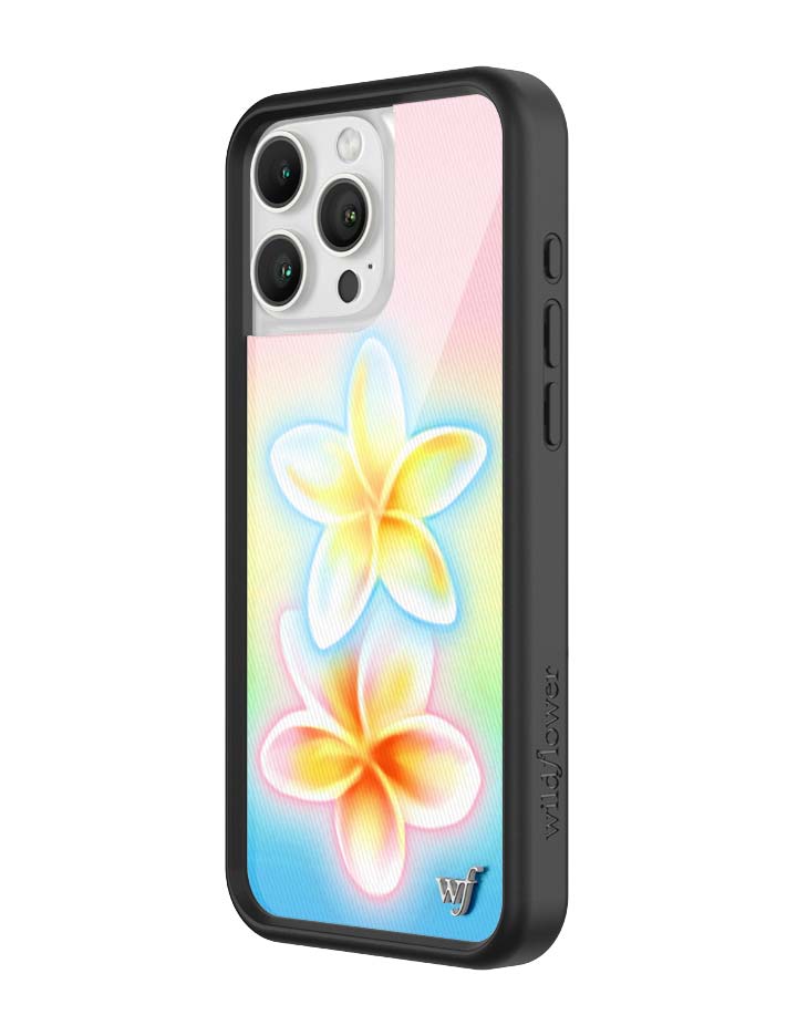 Pastel Plumeria Gradient iPhone Case with Floral Print - Image 16
