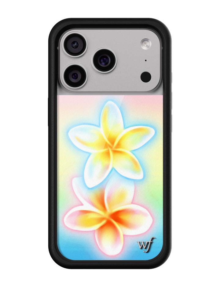 Pastel Plumeria Gradient iPhone Case with Floral Print - Image 4