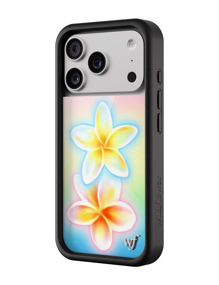 Pastel Plumeria Gradient iPhone Case with Floral Print - Image 5