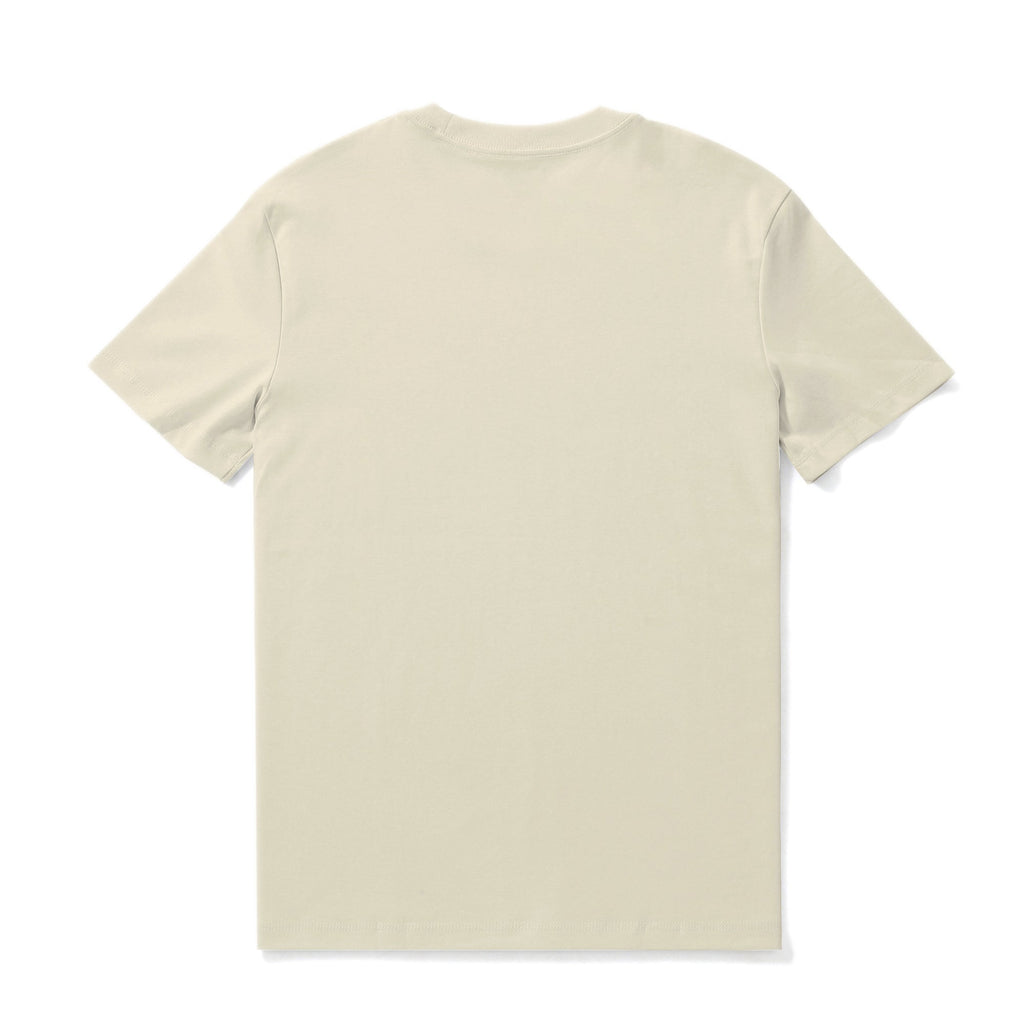 Prehistoric Relic Dinosaur Graphic Tee in Beige Men's Crew Neck