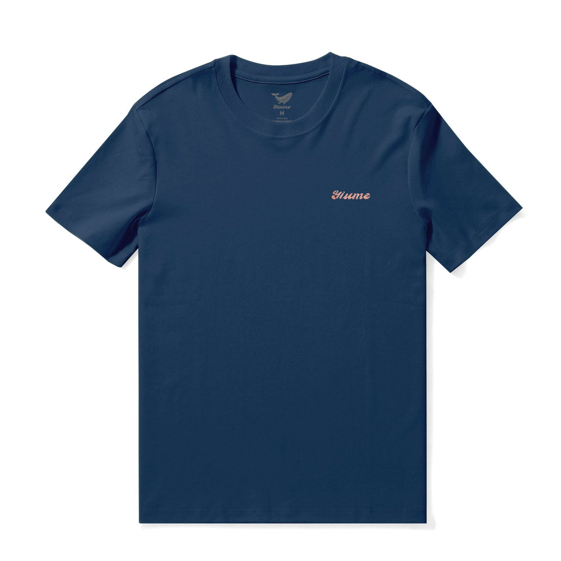 Men's Graphic Tiger Print Crew Neck Cotton Tee in Navy Blue