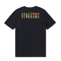 Men's crew neck t-shirt featuring a detailed Tiki carving graphic print.