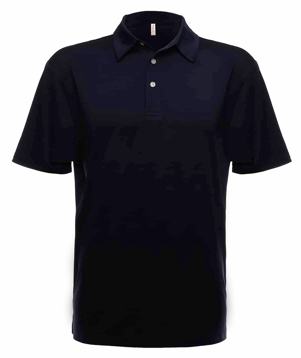 Mens UPF 50 Performance Polo Shirt in Navy Blue - Image 10