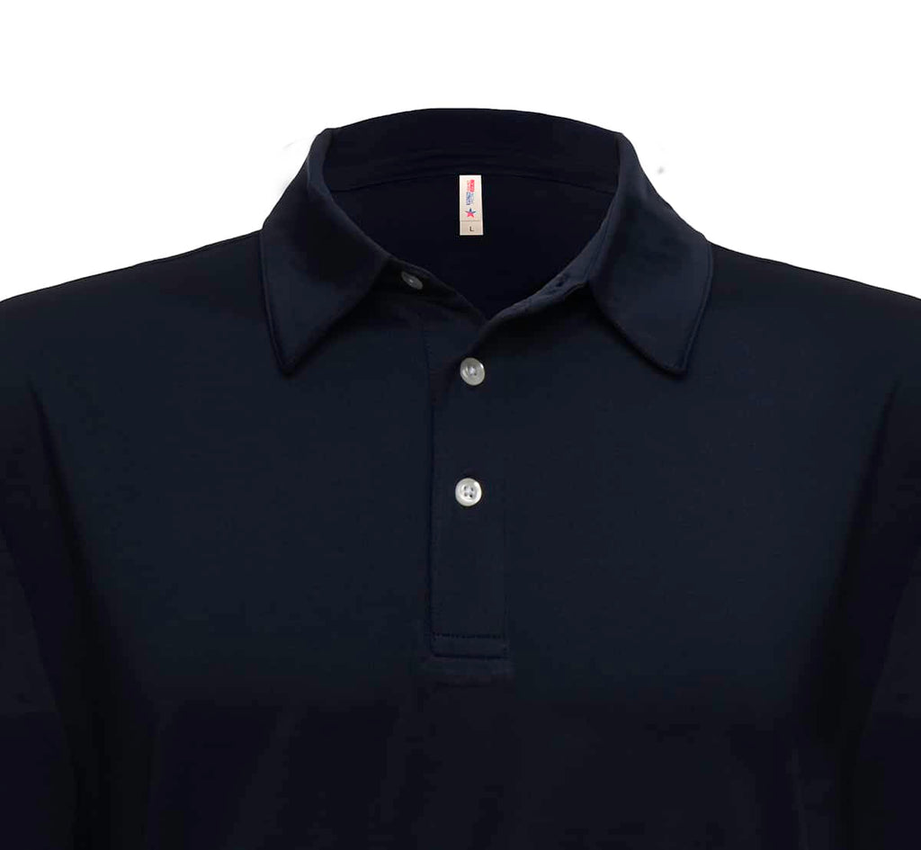Mens UPF 50 Performance Polo Shirt in Navy Blue - Image 12