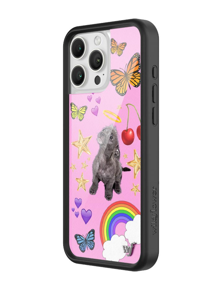 Puppy Love Pink Graphic iPhone Case with Black Bumper - Image 14
