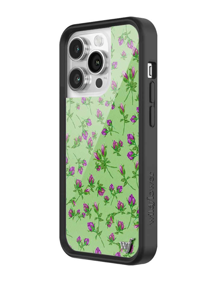Posie Rosie Purple Floral iPhone Case with Protective Bumper - Image 22