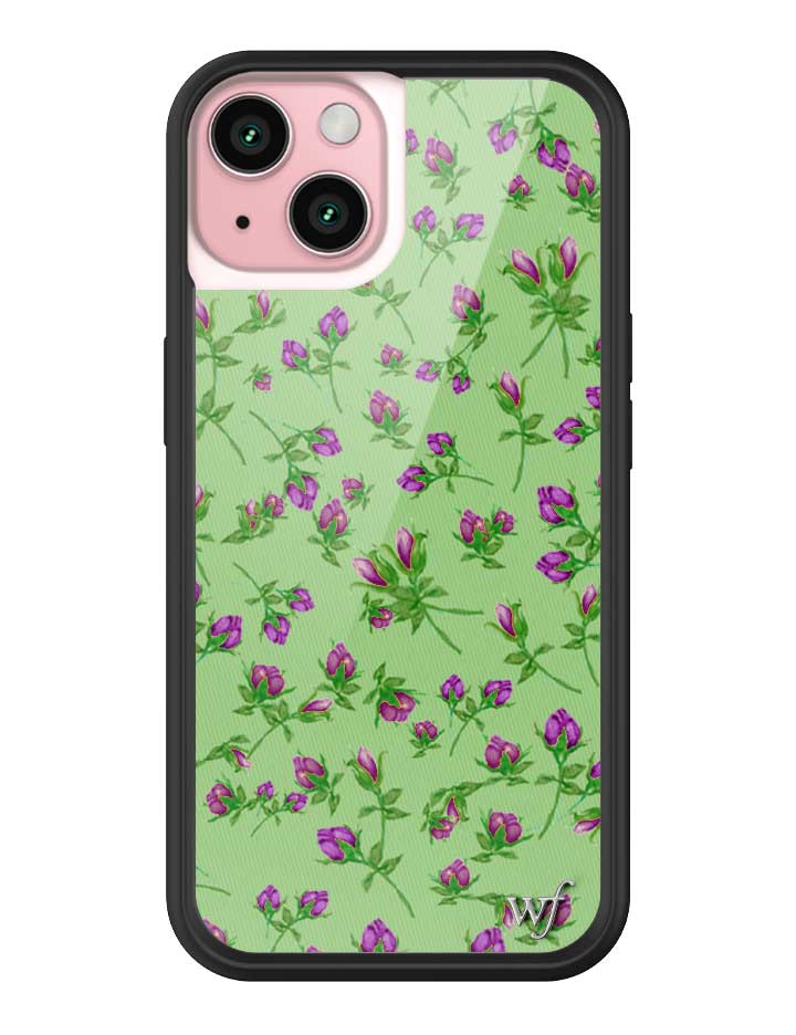 Posie Rosie Purple Floral iPhone Case with Protective Bumper - Image 15