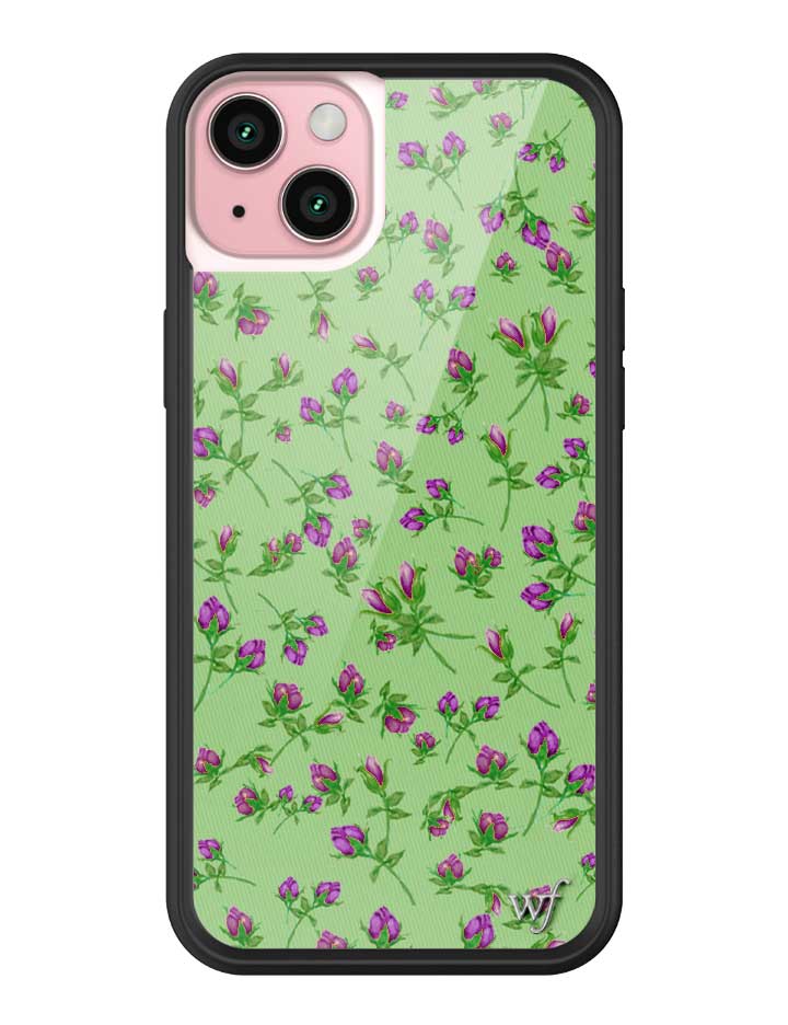 Posie Rosie Purple Floral iPhone Case with Protective Bumper - Image 11