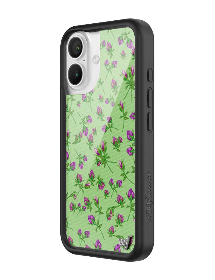 Posie Rosie Purple Floral iPhone Case with Protective Bumper - Image 8