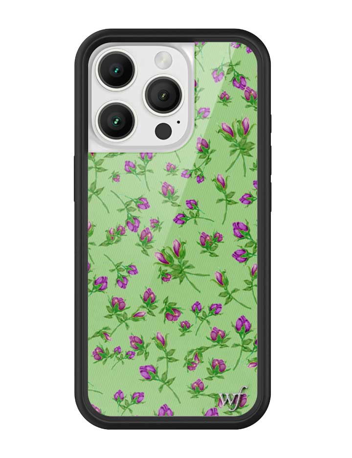 Posie Rosie Purple Floral iPhone Case with Protective Bumper - Image 5