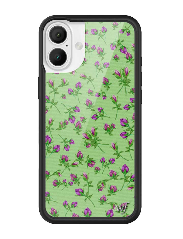 Posie Rosie Purple Floral iPhone Case with Protective Bumper - Image 3