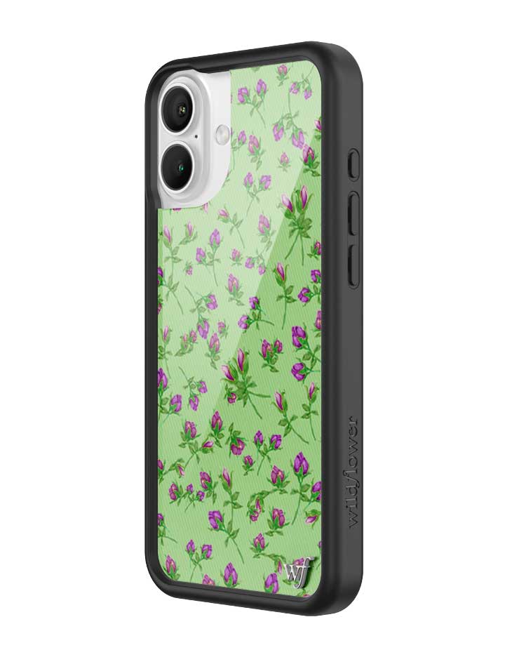Posie Rosie Purple Floral iPhone Case with Protective Bumper - Image 4