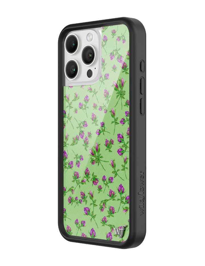 Posie Rosie Purple Floral iPhone Case with Protective Bumper - Image 2