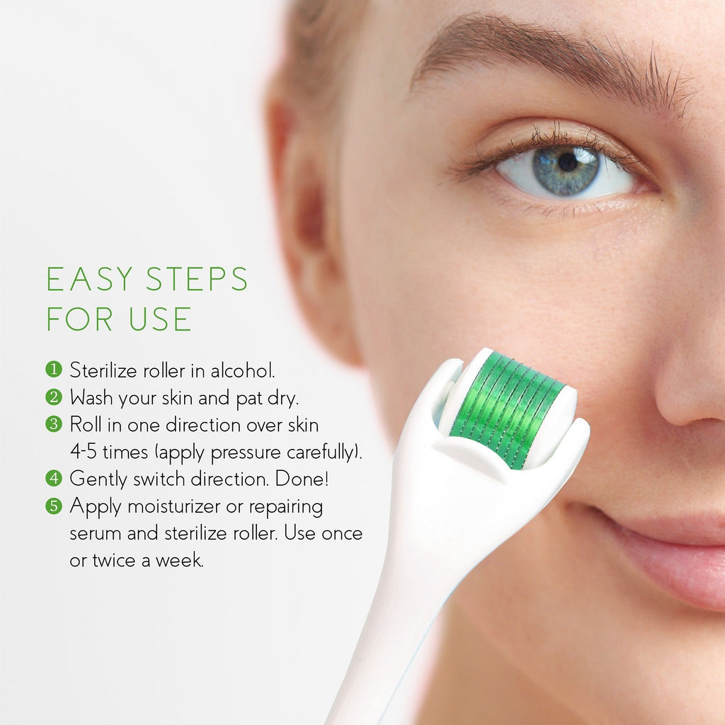 Glow & Clarity Trio: Derma Roller, Precision Dermaplaning Tool, & Pore Vacuum
