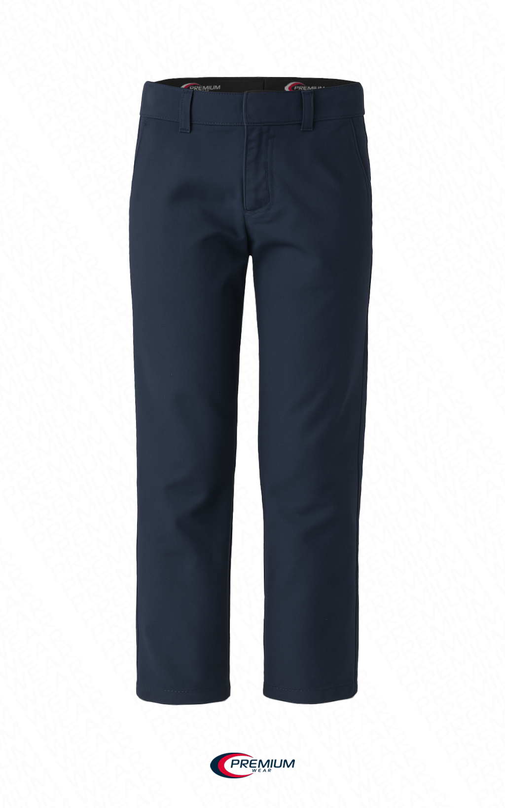 Girls Flat Front Husky Pants – Comfortable School Uniform Bottoms