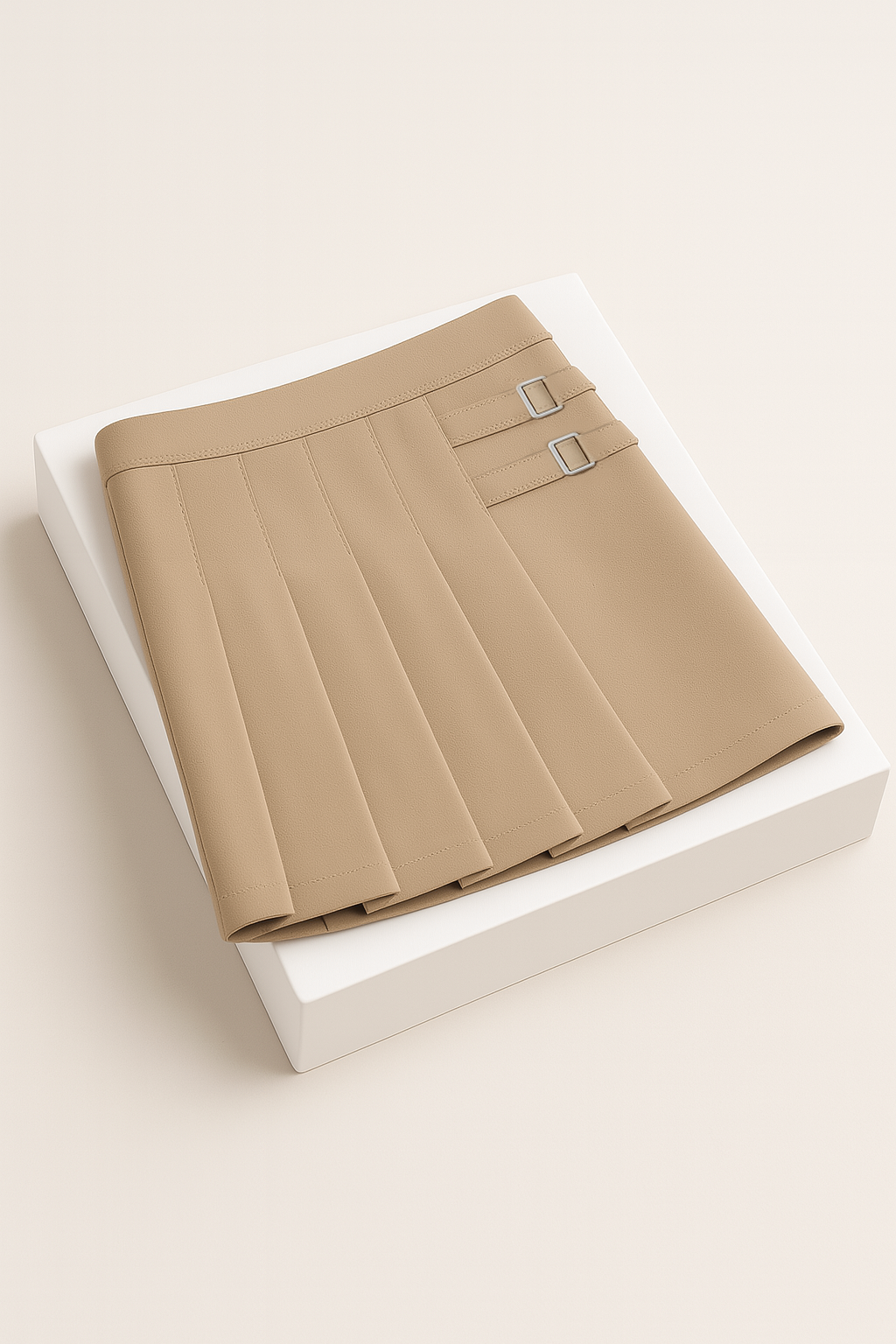 Girls 2-Tab School Uniform Skort - Comfortable Pleated Skirt